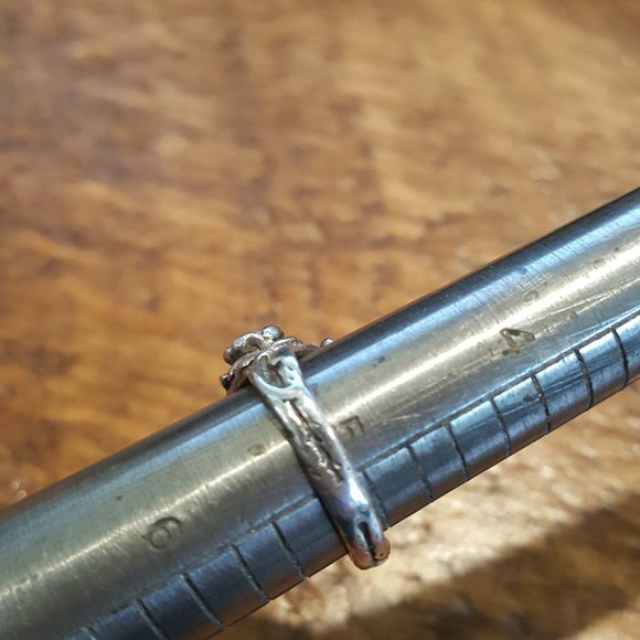 Sterling Rose and mother of pearl Ring - Picture 14 of 14